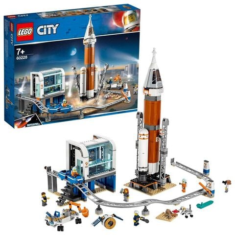 Lego - City - 60228 - La Fusée Spatiale Et Sa Station De Lancement